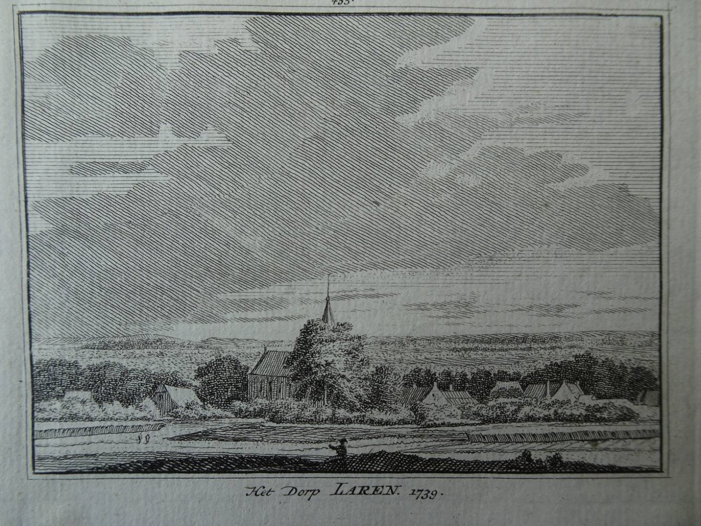 Laren. - Het Dorp Laren, 1739.