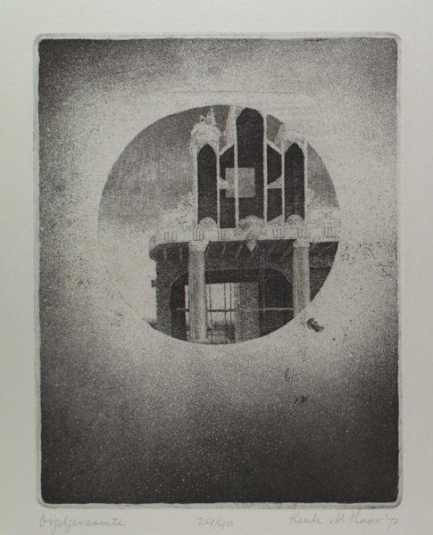 Haar, Henk van der. - Orgelgeraamte.