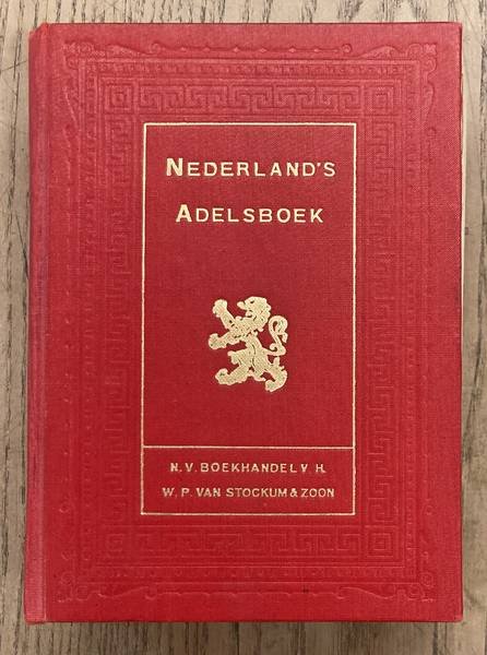 GENEALOGIE. - Nederland's Adelsboek 1942. 40e jaargang, [ G - H ]
