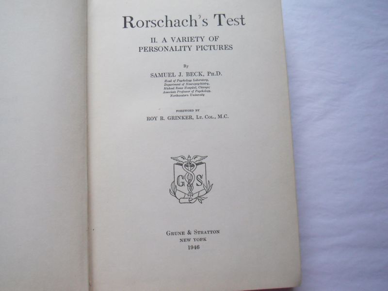 Beck, S - Rorschach's test 1 en 2