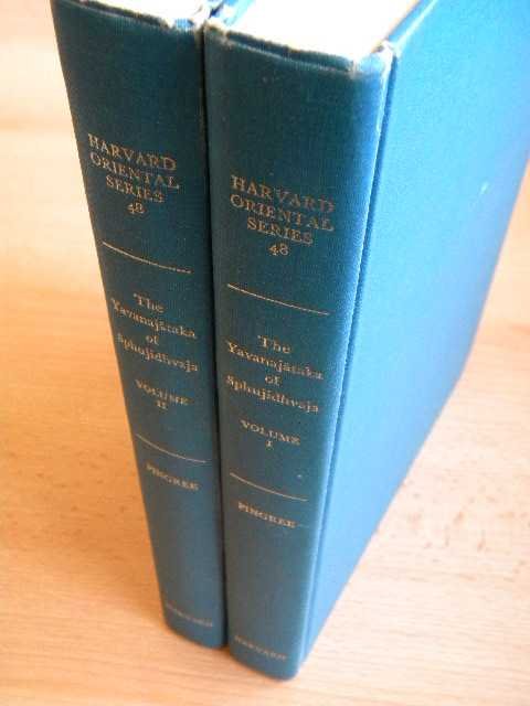 Pingree, David [editor] - The Yavanajataka of Sphujidhvaja. Edited, translated, and commented on by David Pingree