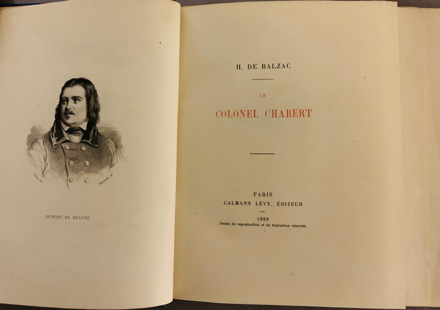 de Balzac, H. - le Colonel Chabert