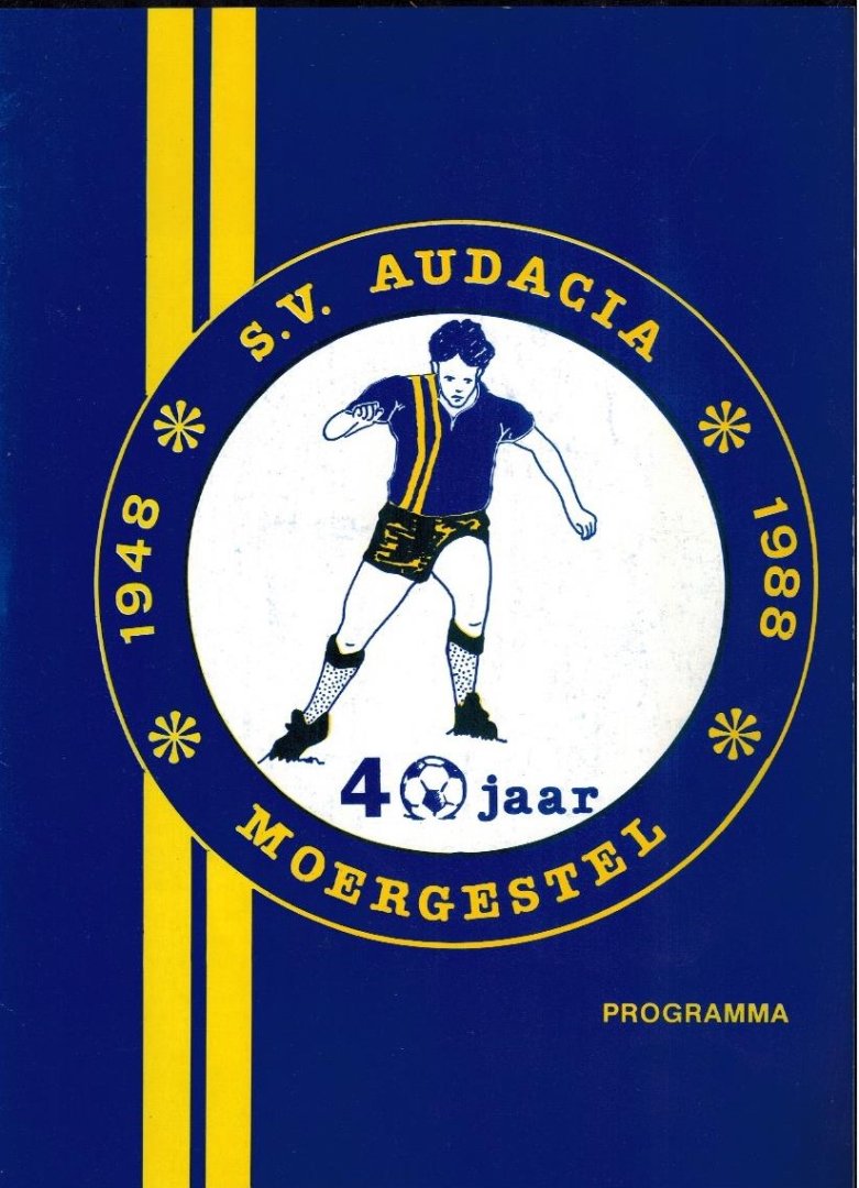 Jan Janssen en Cees Denissen - SV Audacia 40 jaar 1948-1988 -Programma