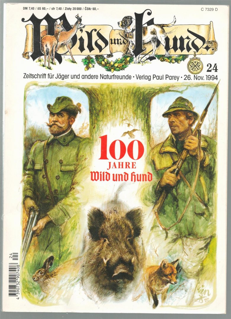Horst Reetz - Rien Poortvliet - 100 Jahre Wild und Hund --- Wild und Hund : Zeitschrift fur Jager und andere Naturfreunde