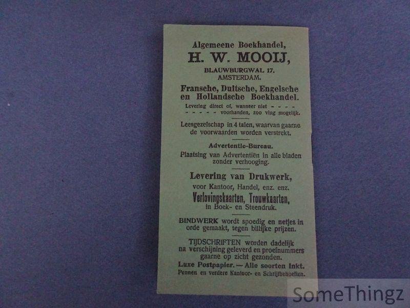 N/A. / Nic. Broekhuijsen (voorzitter). - Korfbal. Officiëele Spelregels, vastgelegd op de Algemeene Vergadering van den Nederlandschen Korfbal-Bond. 10 januari 1904.