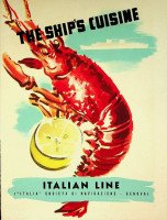 Italian Line - The Ships Cuisine Italian Line