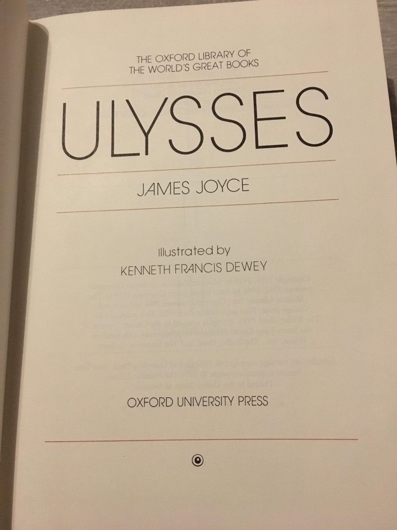 James Joyce - The World’s Great Books; Ulysses