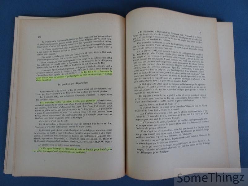 Coll. - Rapport de la Commission d'information instituée par S. M. le Roi Léopold III, le 14 juillet 1946.