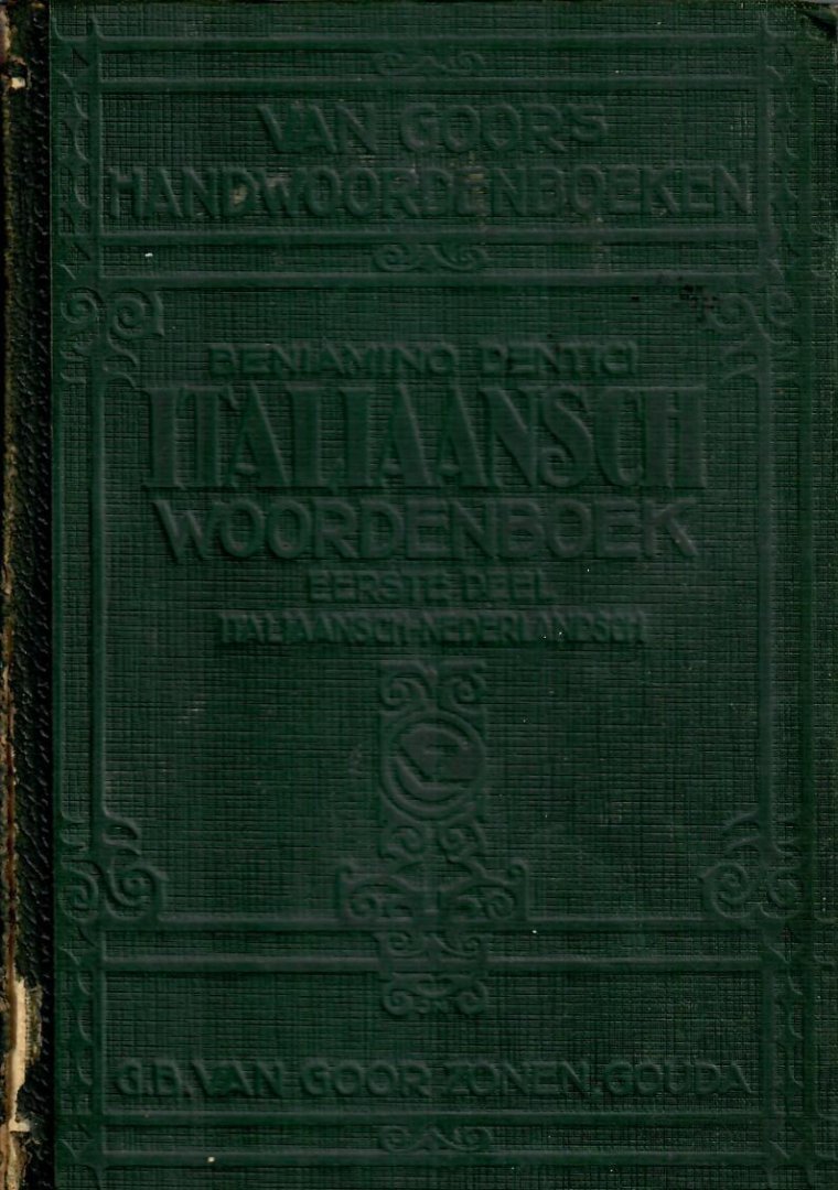 Dentici, Beniamino - Italiaansch handwoordenboeken Ned-Ita en Ita-Ned