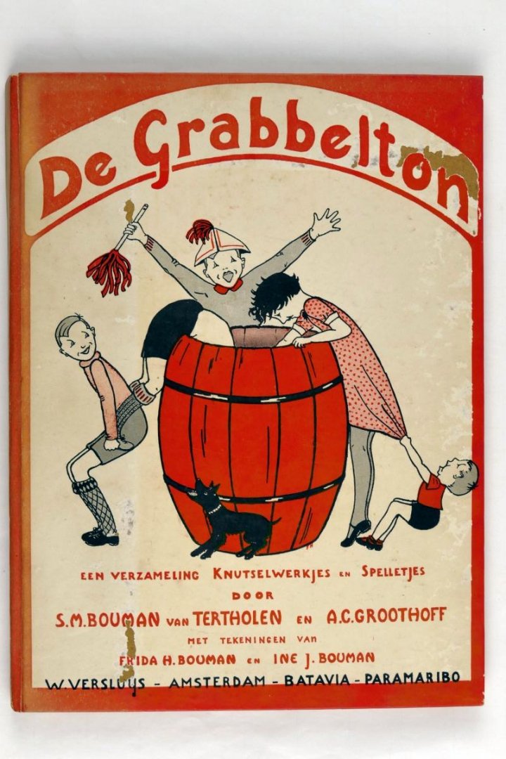 Bouman van Tertholen, S.M. & Groothoff, A.C. - De grabbelton -Een verzameling knutselwerkjes en spelletjes (3 foto's)
