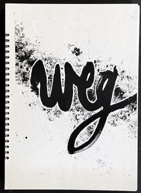 PAUW, Josse de - Weg. (Met 33 ingeplakte tekeningen van Koenraad Tinel).