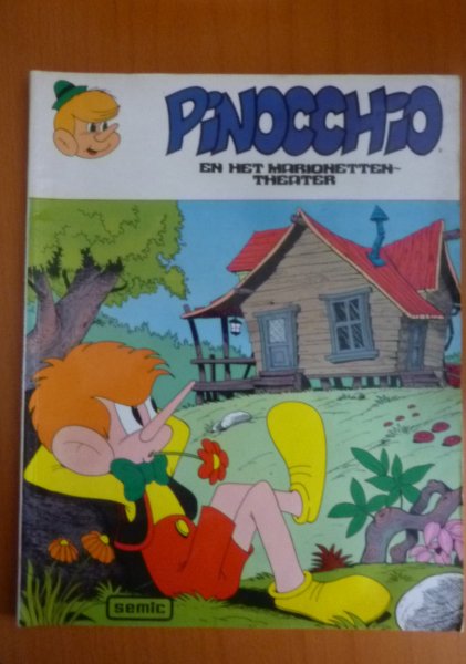stripboek - Pinocchio en het marionettentheater
