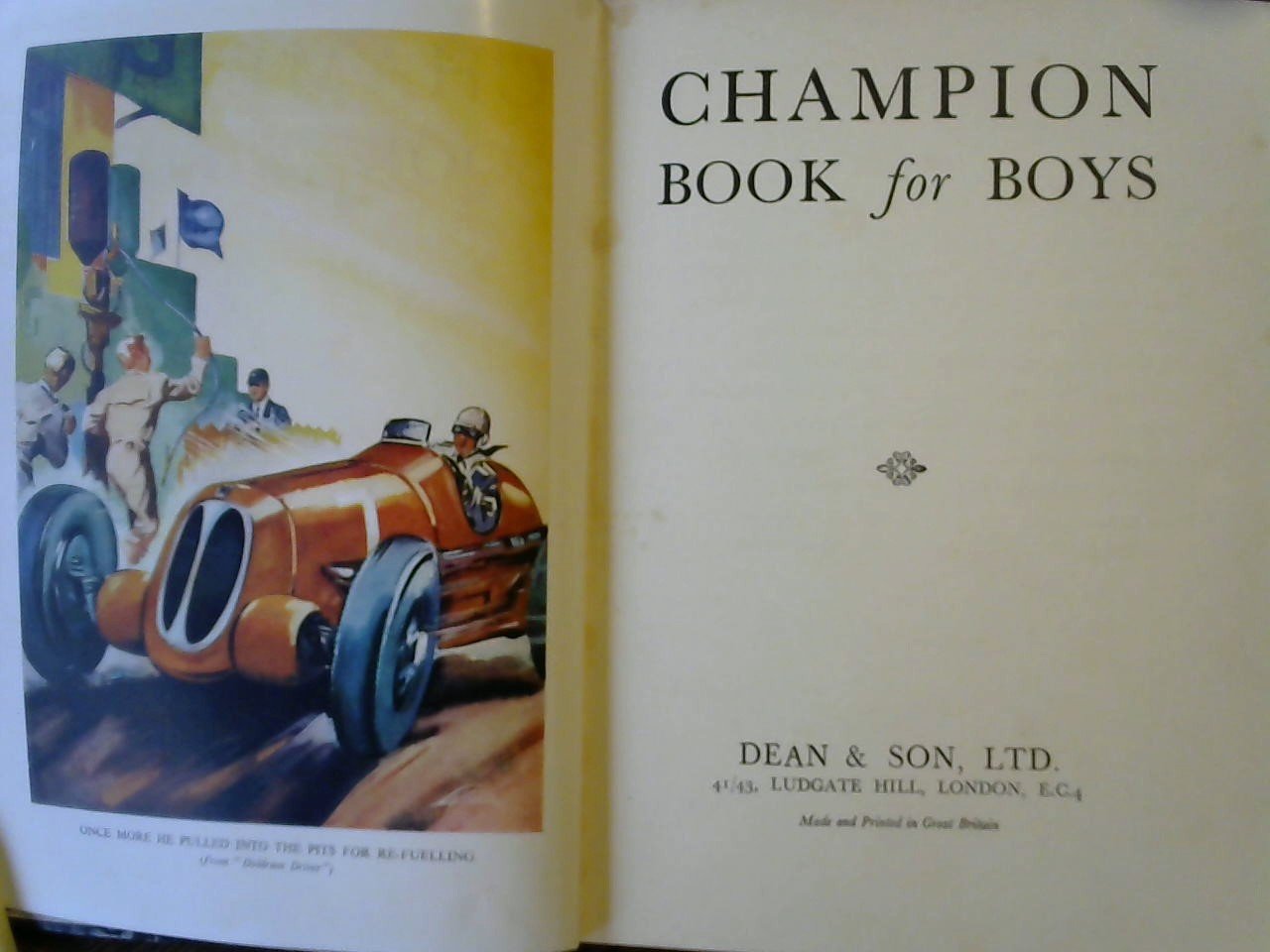 Draper Ben/Garrett Edgar. e.a, diverse schrijvers - Champion Book for Boys