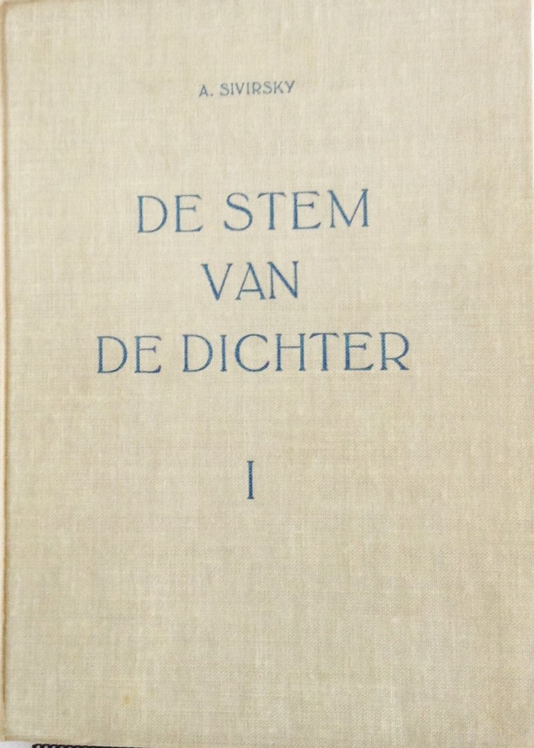 Sivirsky, A. - De stem van de dichter 1