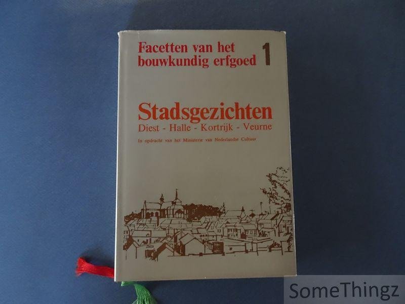 N/A. - Stadsgezichten : Diest, Halle, Kortrijk, Veurne.