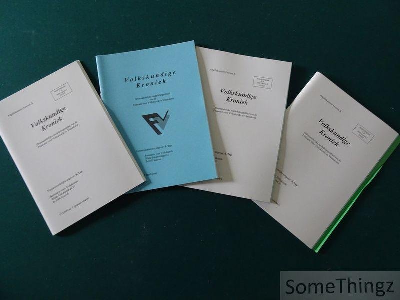 S.Top / R. van den Broeck. - Volkskundige Kroniek. Driemaandelijks mededelingenblad van de Federatie voor Volkskunde in Vlaanderen. Jaargang 7 (1999) Nrs. 1, 2, 3 en 4.