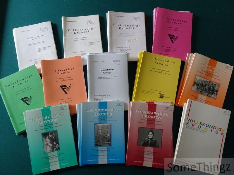 S.Top / R. van den Broeck. - Volkskundige Kroniek. Driemaandelijks mededelingenblad van de Federatie voor Volkskunde in Vlaanderen. 14 Jaargangen (1993-2006) [48 van 56 nummers.]