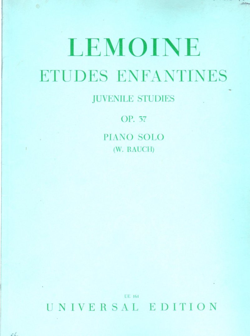 Lemoine - Etudes Enfantines  Juvenile opus 47 Piano Solo