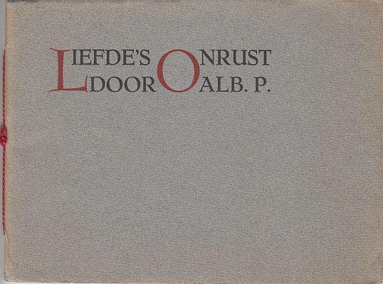PLASSCHAERT, A. Als: Alb. P. - Liefde's onrust.