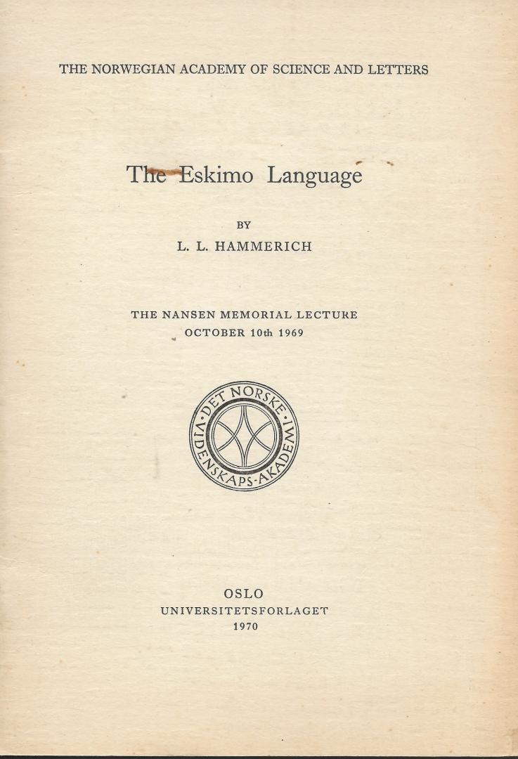 Hammerich, L.L. - The Eskimo Language
