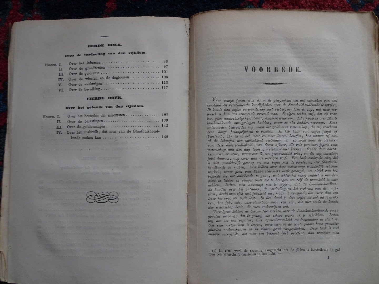 Droz, Joseph - STAATHUISHOUDKUNDE OF BEGINSELEN VAN DE LEER DES RIJKDOMS