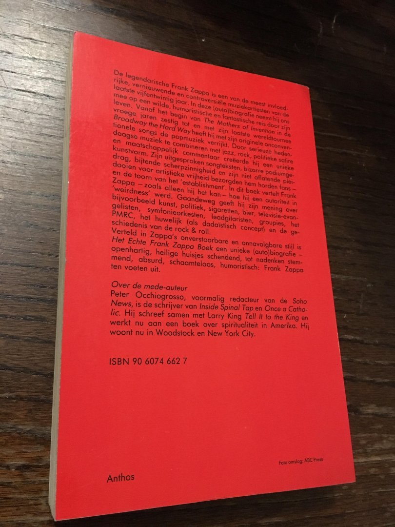 Zappa - Echte frank zappa boek