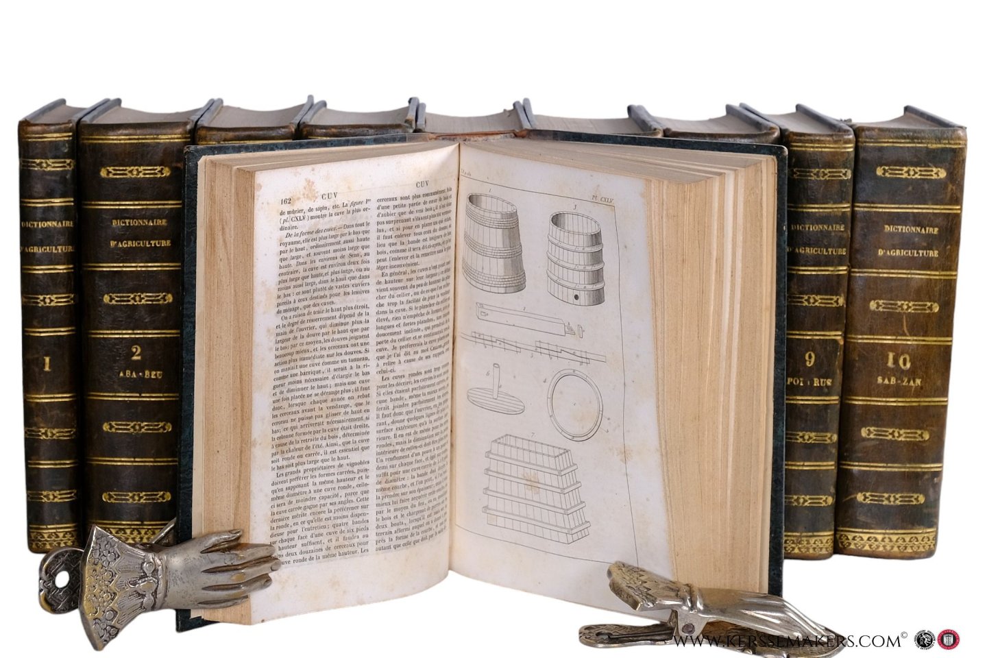 Vivien, (sous la dir. de) - Cours complet d'agriculture ou Nouveau dictionnaire d'agriculture théorique et pratique d'économie rurale et de médecine vétérinaire; rédigé sur le plan de l'ancien dictionnaire de l'abbé Rozier, par le baron de Morogues, Mirbel, Héricart...