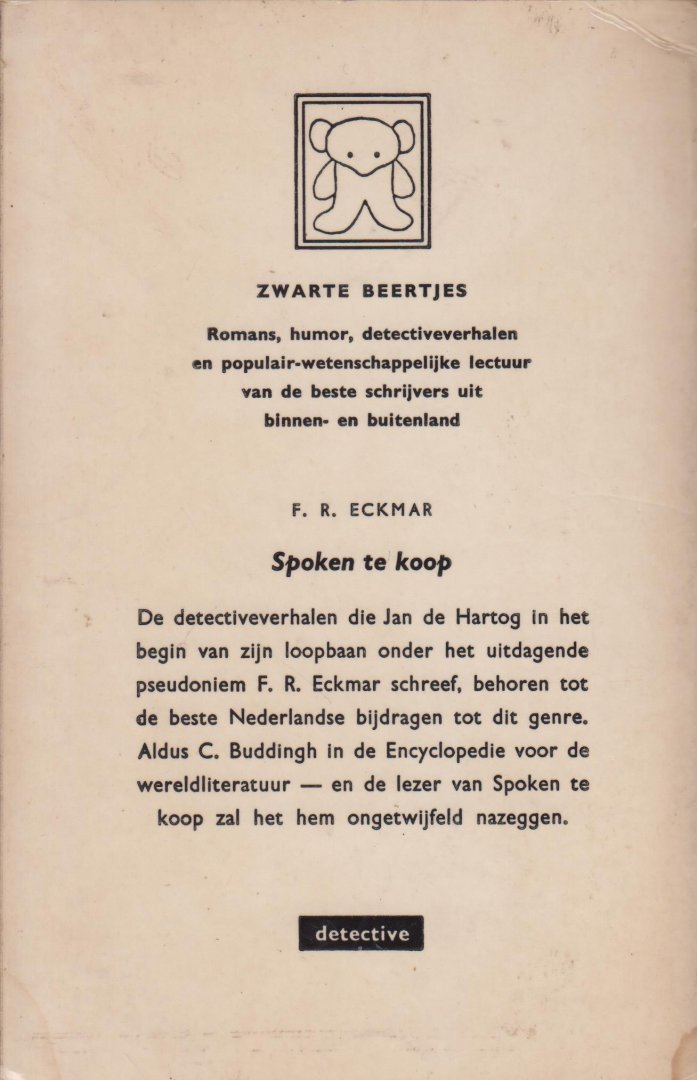 Eckmaer (=Jan de Hartg), F.R. - Spoken te koop