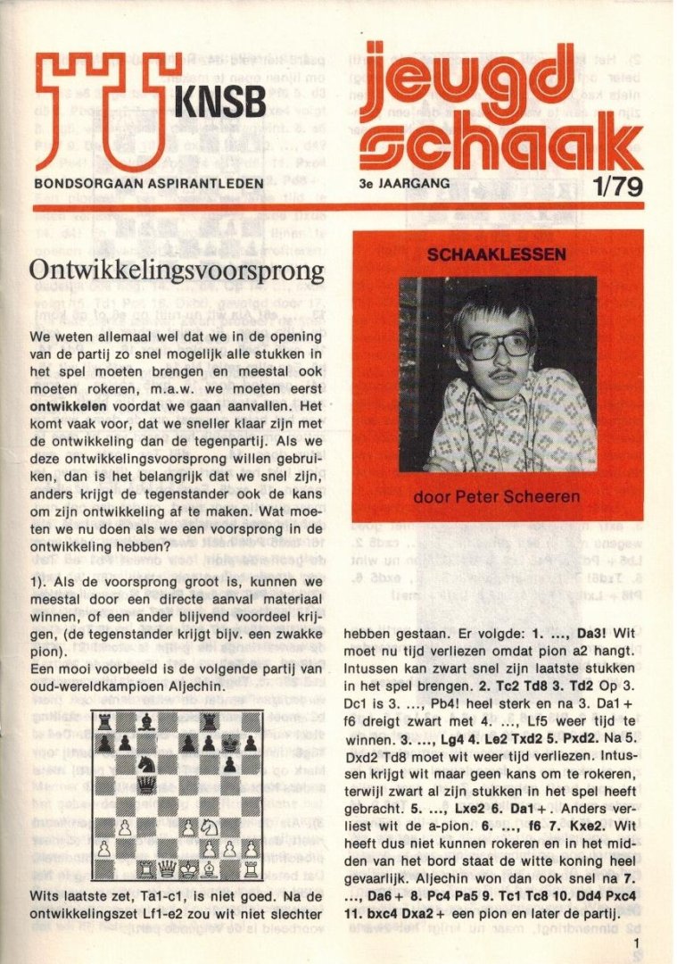 Koninklijke Nederlandse Schaakbond - Jeugdschaak 3e Jaargang 1979