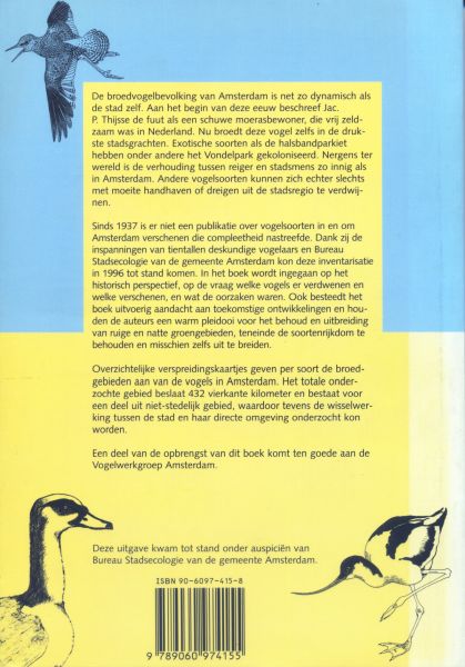 Melchers, Martin/ Daalder, Remco (redactie) - Sijsjes en Drijfsijsjes. De vogels van Amsterdam