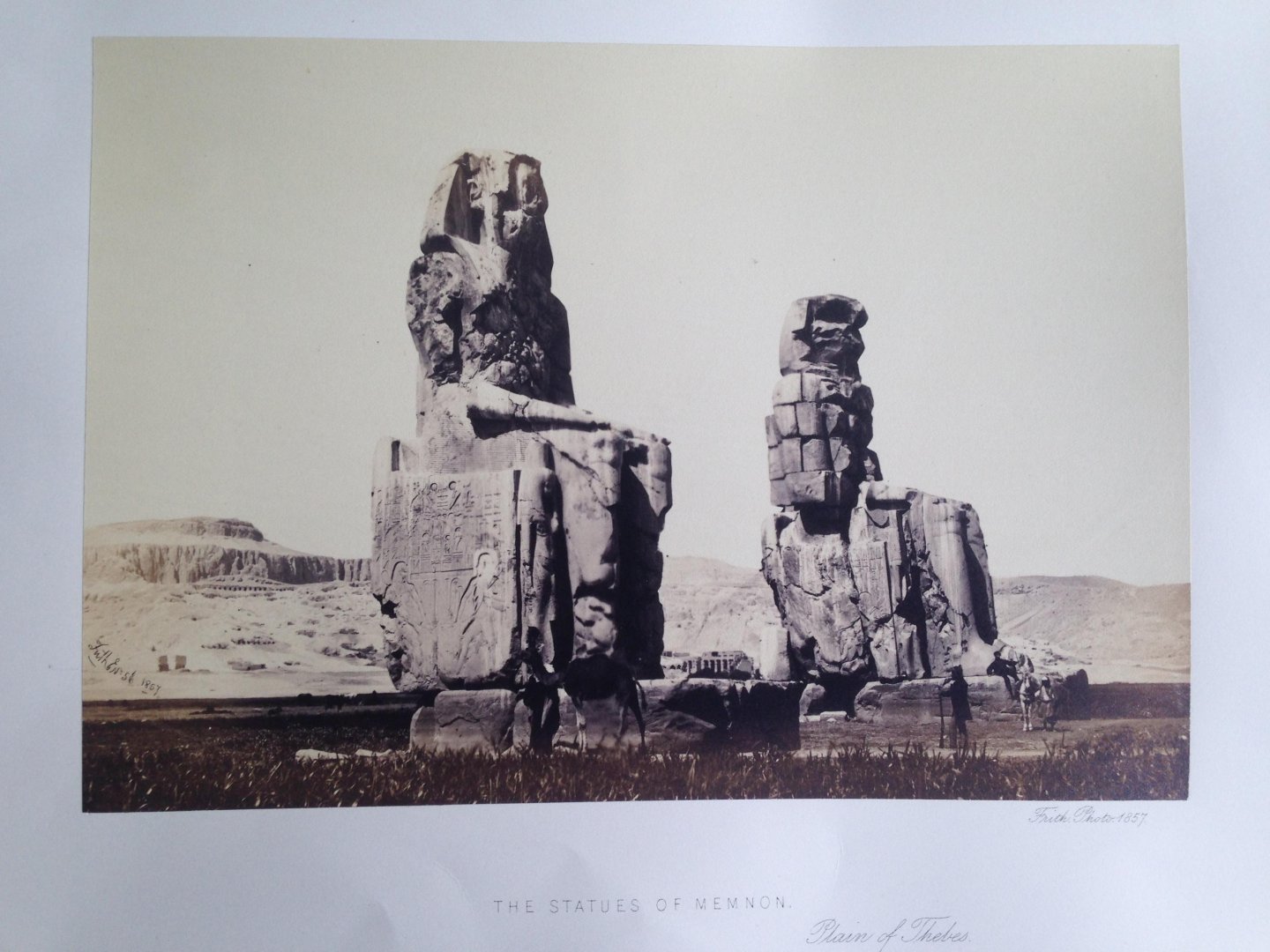 Frith, Francis - The Statues of Memnon, Plain of Thebes, Series Egypt and Palestine