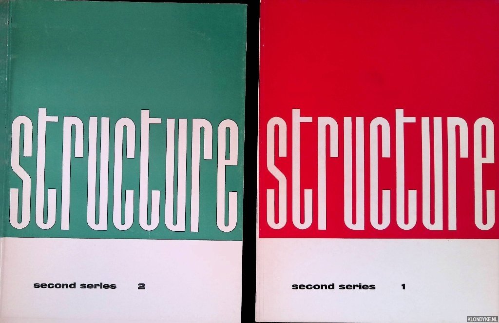 Baljeu, Joost & Eli Bornstein & Wim Crouwel (coverdesign) & Dick van Woerkom (coverdesign) - Structure: magazine on Constructionist Art, second series (2 volumes)