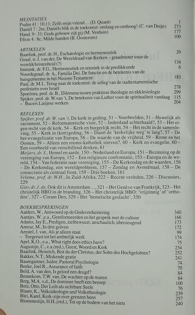 Brummelen, dr. A. van - Theologia Reformata - Jaargang 35