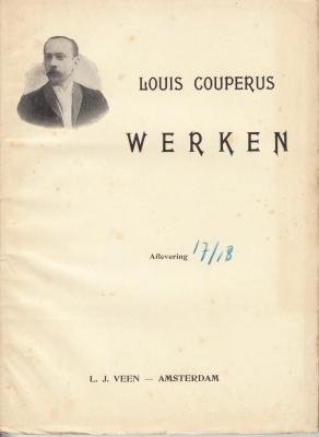 COUPERUS, Louis - Williswinde. (Met zeldzaam omslag in de serie 'Werken').