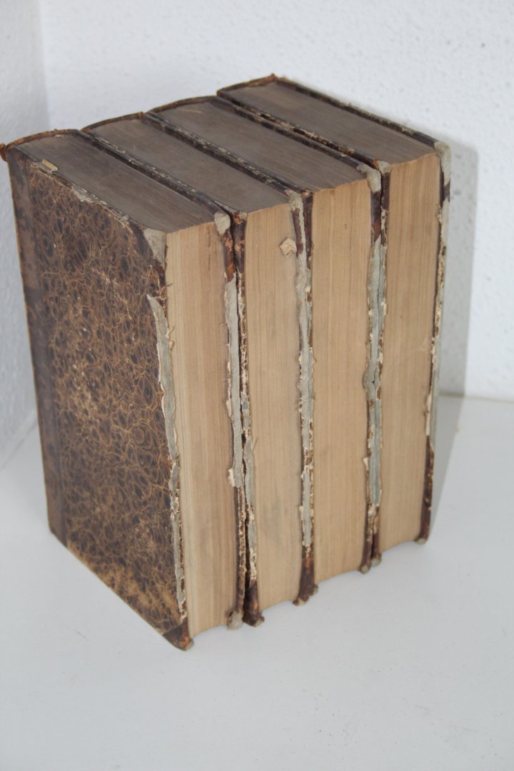 Diversen - Maandschrift voor den beschaafden stand, ter bevordering van Bijbelkennis en Christelijk leven. Uitgegeven door de ringsvergadering van Amsterdam. Voor 1855-1858, vier delen