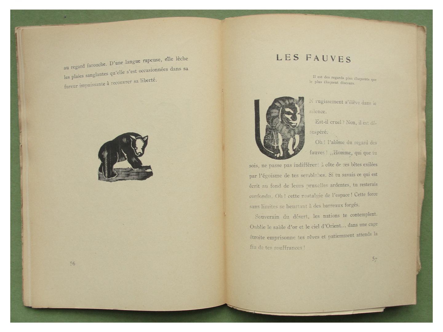 Dejean-Haller, Madeleine - Les Yeux Qui Parlent (text); Lucienne Marchal (linosnedes), Emma Lambotte (intr.)
