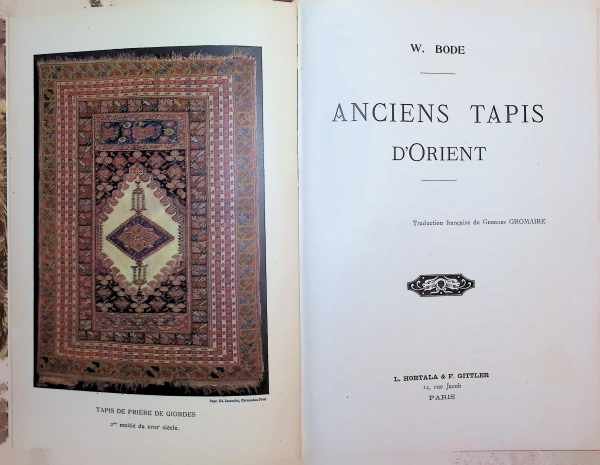 W. Bode - Anciens Tapis d'Orient