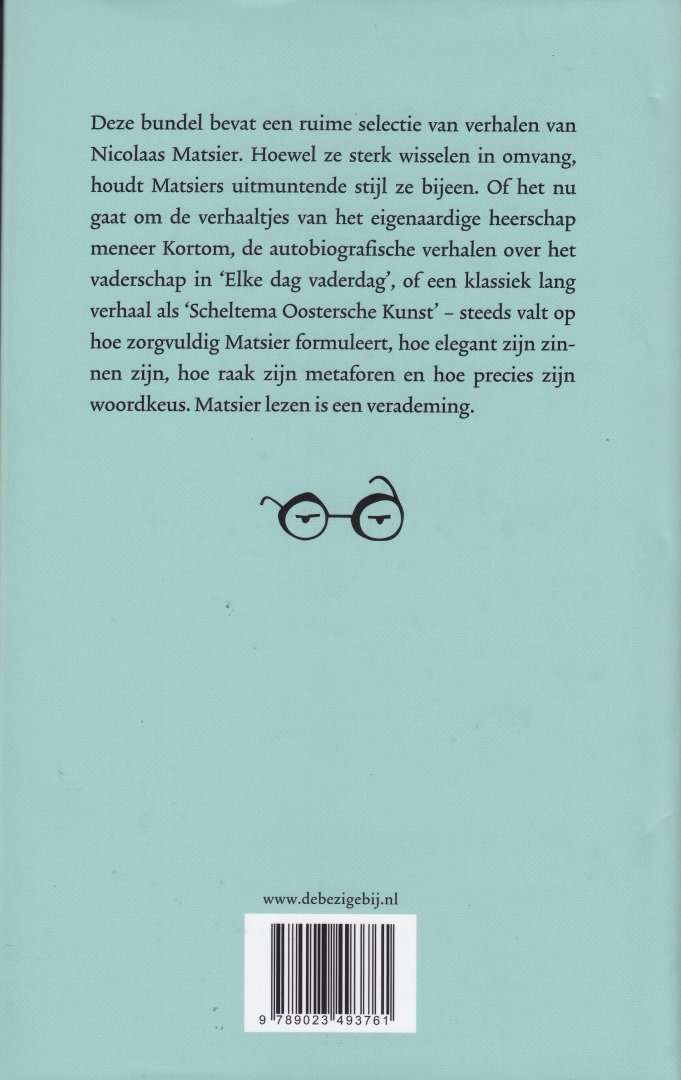 Matsier, Nicolaas - Naar het leven / verzamelde verhalen