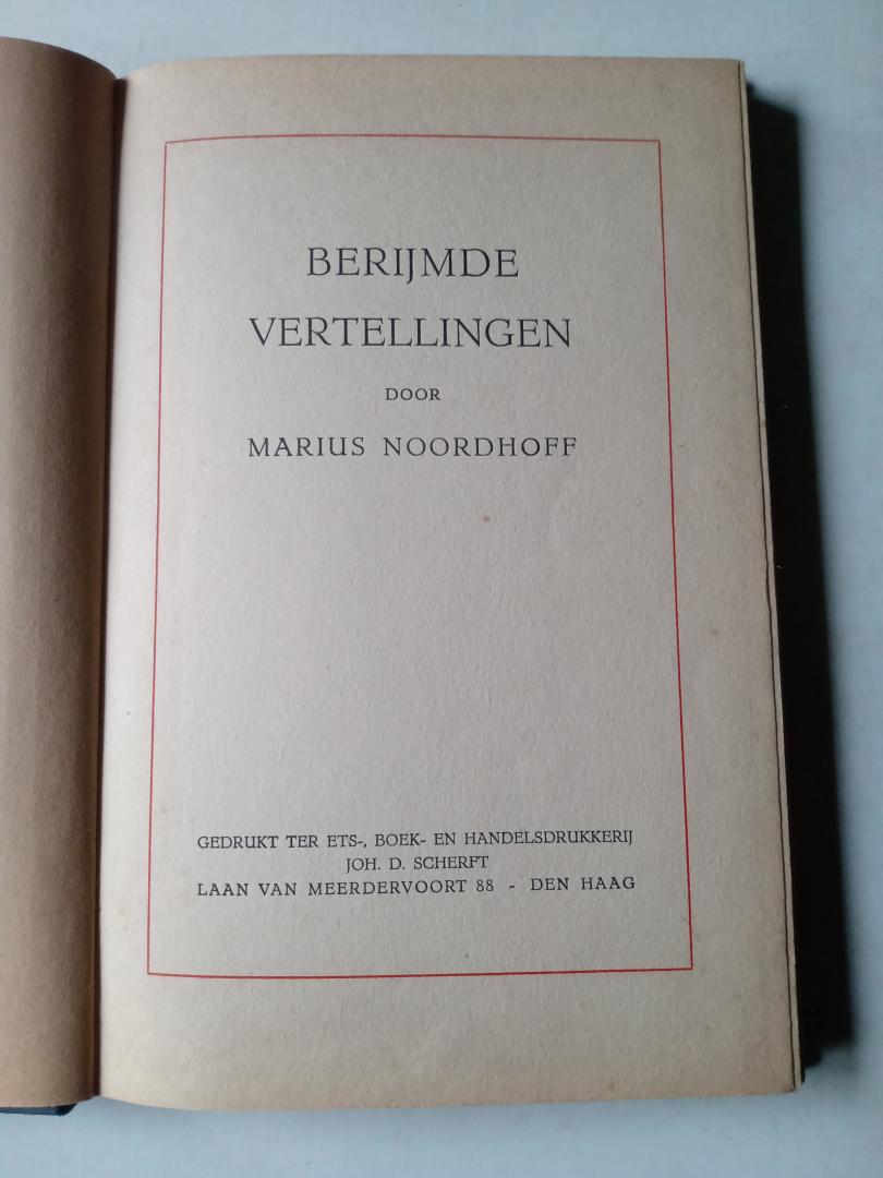Noordhoff, Marius - Berijmde vertellingen (geb.)