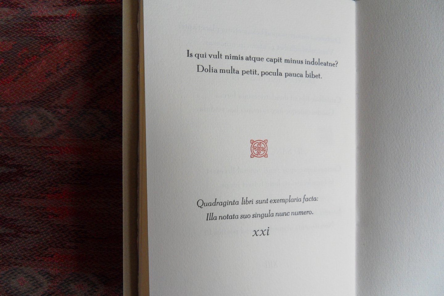 Witkam, H.J. - Cristalbae. - Poemata Nova. [ Latijnse gedichten door H.J. Witkam ]. - [ Genummerd ex. xxi / xl ].