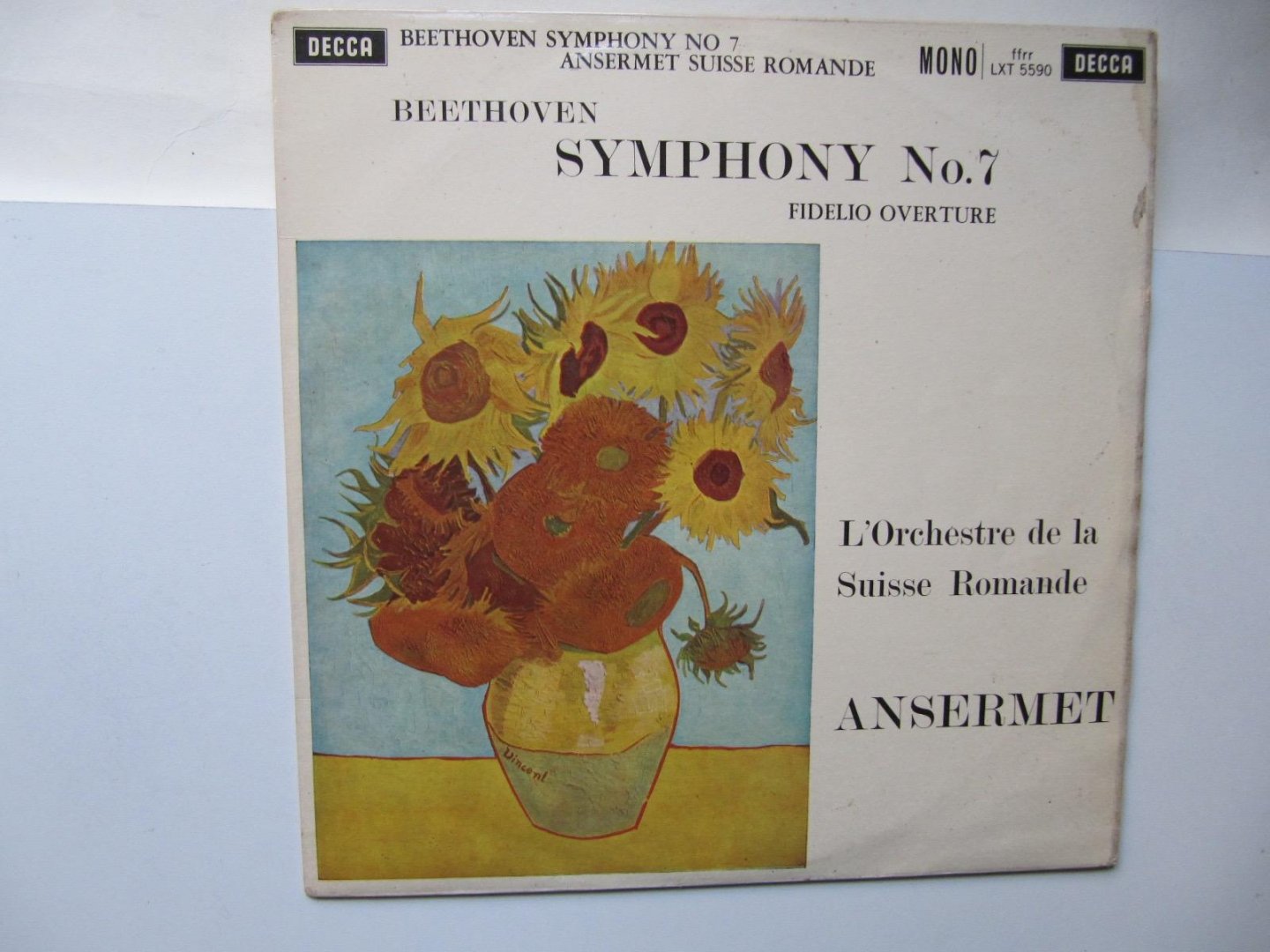 L'Orchestre de la Suisse Romande ANSERMET - Beethoven Symphony No.7 -mono - 1960