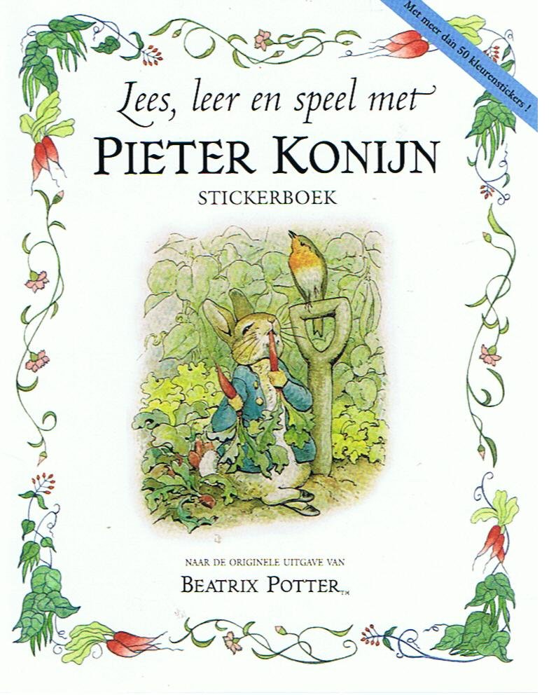 Potter, Beatrix - Lees, leer en speel met Pieter Konijn - Stickerboek
