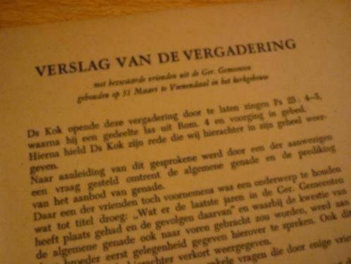 Kok; Ds. R. - Verslag van de vergadering met bezwaarde vrienden uit de Ger. Gemeenten gehouden op 31 Maart te Veenendaal in het kerkgebouw