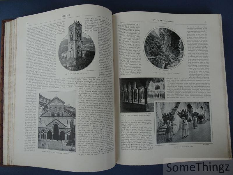 P. Jousset. - L'Italie illustrée. 14 cartes et plans en couleurs, 9 cartes en noir, 12 planches hors texte, 784 photographies.