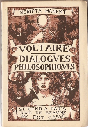 Voltaire - Dialogues Philosophiques --  gravure et illustrations par Henry Chapront