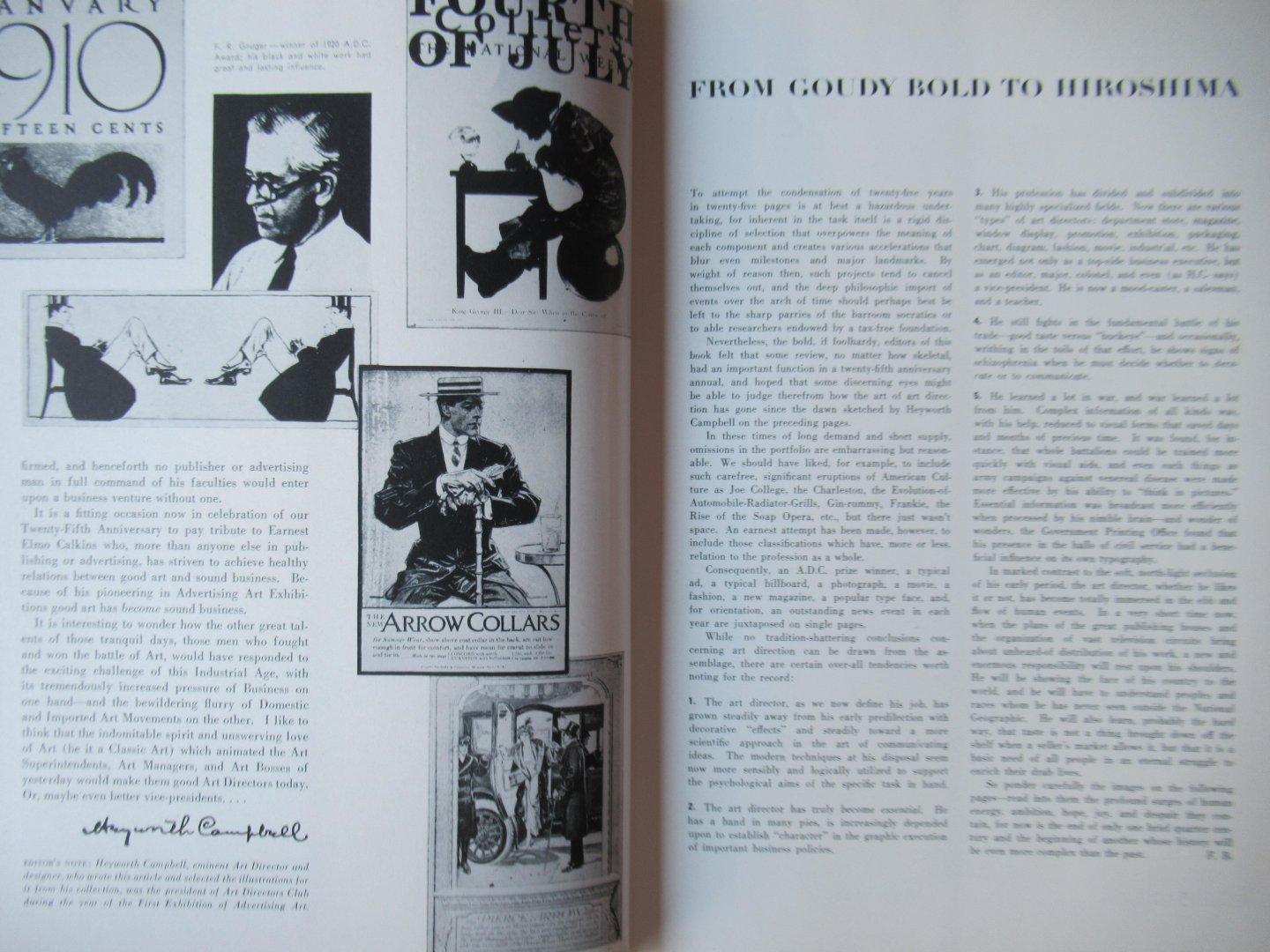  - 25 Art directors Annual. Special Anniversary Issue