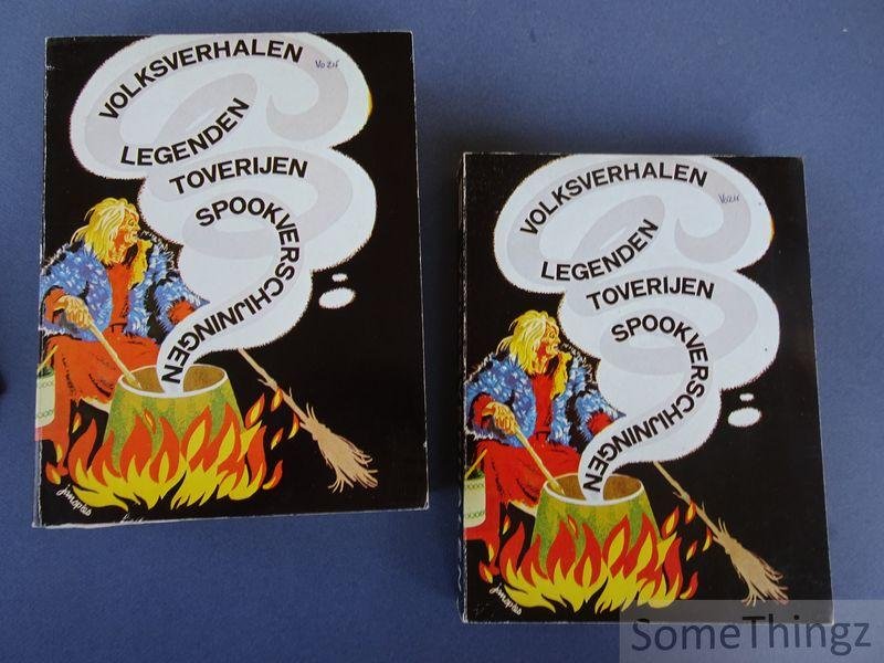 Teenstra, Marten Douwes en Jan Spies (ills.) - Nederlandse volksverhalen. Legenden, toverijen, spookverschijningen. [2 delen.]