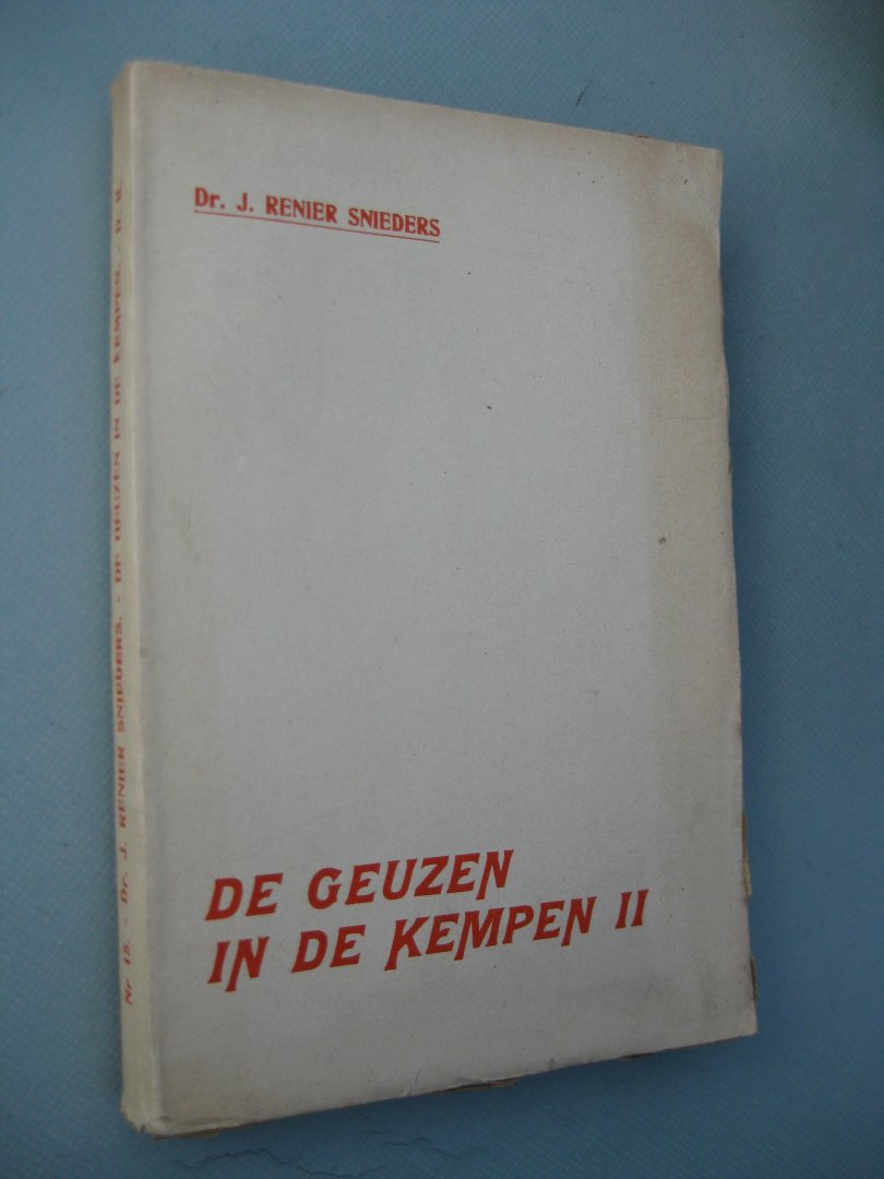 Snieders, J. Renier - De Geuzen in de Kempen deel II.