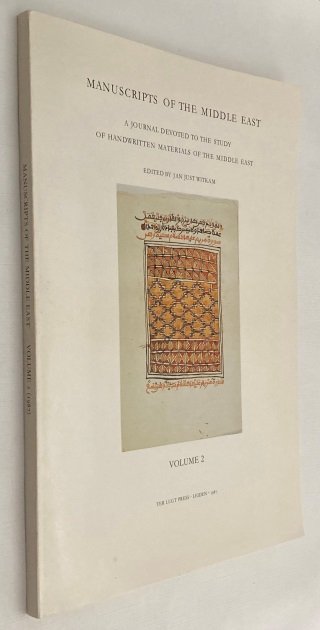 Witkam, Jan Just, ed., - Manuscripts of the Middle East. A journal devoted to the study of handwritten materials of the Middle East. Volume II