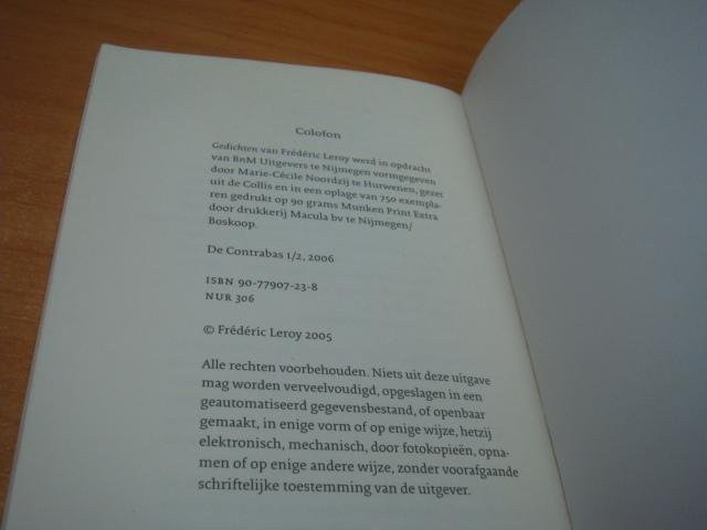 Leroy, Fredric - Gedichten